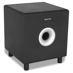 Fenton SHFS08B Noir, Blanc Caisson de basse actif 200 W
