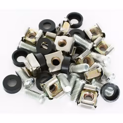 Power Dynamics PD-FR1, Bolts &amp; nuts, M6, Noir, Acier, 100 g, 36 pièce(s)