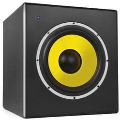 Power Dynamics Galax 10S Noir, Jaune Caisson de basse actif 175 W