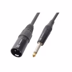 Power Dynamics CX38-3, XLR (3-pin), Mâle, 6,35 mm, Mâle, 3 m, Noir
