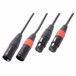 PD-Connex 177054, XLR (3-pin), Femelle, XLR (3-pin), Mâle, 6 m, Noir
