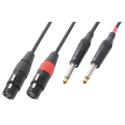 PD-Connex 177066 câble audio 1,5 m XLR (3-pin) 6,35 mm Noir