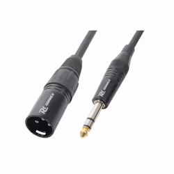 PD-Connex 177075, XLR (3-pin), Mâle, 6,35 mm, Mâle, 1,5 m, Noir