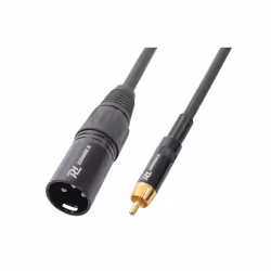 PD-Connex 177107, XLR (3-pin), Mâle, RCA, Mâle, 8 m, Noir