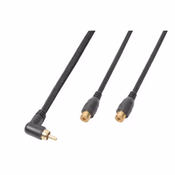 PD-Connex 177122, RCA, Mâle, 3 x RCA, Femelle, 0,3 m, Noir