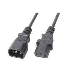 PD-Connex 177953 câble électrique Noir 2 m Coupleur C13 Coupleur C14
