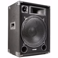 Max MAX15, 2-voies, 2.0 canaux, Avec fil, 1000 W, 30 - 18000 Hz, Noir