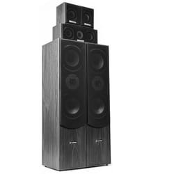 Fenton 100.330 set d'enceintes 335 W Home cinéma Noir, Noyer, Bois 5.0 canaux 360 W