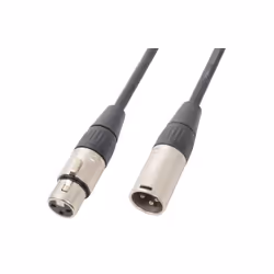 Power Dynamics 177903, XLR (3-pin), Mâle, XLR (3-pin), Femelle, 3 m, Noir, Métallique
