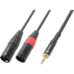 Câble audio PD Connex - XLR mâle vers jack 35mm - 15m