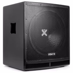 Vonyx SWP15, 800 W, Caisson de basse actif, 40 - 250 Hz, 116 dB, 38 cm, 38,1 cm (15")