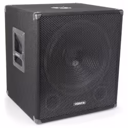 Vonyx SWA15, 600 W, Caisson de basse actif, 30 - 120 Hz, 115 dB, 8 Ohm, 0,05%