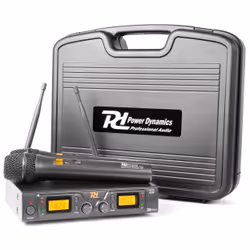 Power Dynamics PD782, Microphone portatif, Récepteur monté sur rack, Amovible, Émetteur intégré, 863000 - 865000 MHz, 0,5%