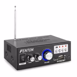 Fenton AV360BT, 2.0 canaux, 40 W, 40 W, 250 mV, 8 Ohm, RCA