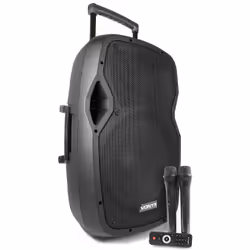 Vonyx AP1500PA, 800 W, 50 - 19000 Hz, Noir, Acrylonitrile-Butadiène-Styrène (ABS), Secteur, Batterie, 220-240 V