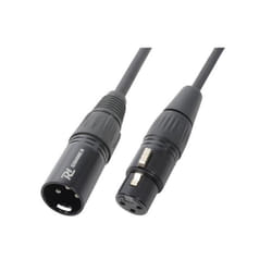 Cordon XLR mâle/femelle 20 m noir - PD Connex - Transmission de signal sûre sans interférence