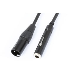 PD-Connex CX130 câble audio 0,15 m XLR (3-pin) 6,35 mm Noir