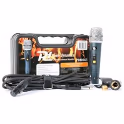 Power Dynamics PDM663, Microphone pour instrument, 52 dB, 50 - 130000 Hz, 400 Ohm, Avec fil, 3,5 mm (1/8")