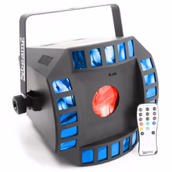 BeamZ Cub4 II, Gris, LED, 2 lampe(s), 10 W, Ambre, Bleu, Vert, Rouge, Blanc, Secteur