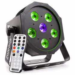 BeamZ BFP110, Stroboscope discothèque, Noir, LCD, Boutons, Sans fil, LED, 6 lampe(s)