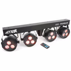 Max PartyBar 4 Adapté à une utilisation à l'intérieur Stroboscope discothèque Noir