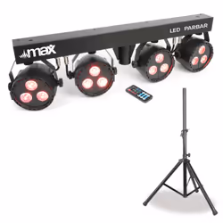 Max PartyBar 4 Adapté à une utilisation à l'intérieur Stroboscope discothèque Noir