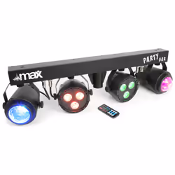 Max PartyPar Kit Adapté à une utilisation à l'intérieur Stroboscope discothèque Noir