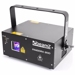 BeamZ Pandora 1200, Projecteur laser discothèque, Noir, LED, 650 nm, 532 nm, 447 nm