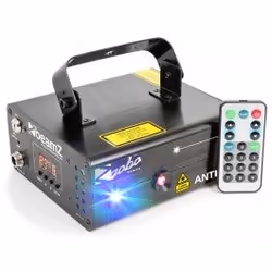 BeamZ The Anthe II, Projecteur laser discothèque, Noir, 650 nm, 532 nm, 445 nm, 250 mW