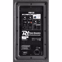 Power Dynamics PD612A haut-parleur Noir Avec fil 800 W