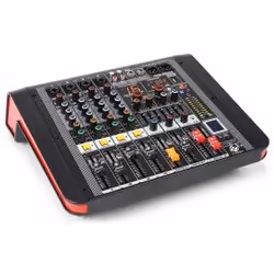 Power Dynamics PDM-M404A, 4 canaux, Bluetooth, Noir, Rouge