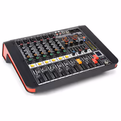 Power Dynamics PDM-M604A, 6 canaux, 200 W, Noir, Rouge