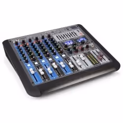 Power Dynamics PDM-S804, 8 canaux, Grille de montage, Noir, Bleu