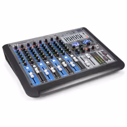 Power Dynamics PDM-S1204, 12 canaux, Bluetooth, Noir, Bleu