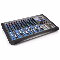 Power Dynamics PDM-S1604, 12 canaux, Bluetooth, Noir, Bleu