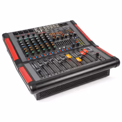 Power Dynamics PDM-S804A, 8 canaux, 350 W, Noir, Rouge