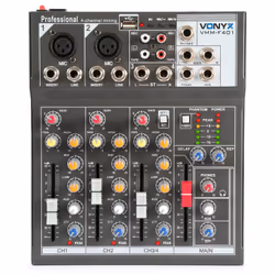 Vonyx VMM-F401 4 canaux 50 - 18000 Hz Noir