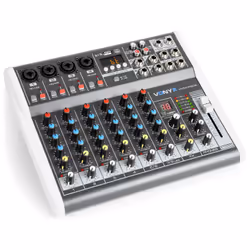 Vonyx VMM-K802, 8 canaux, Noir