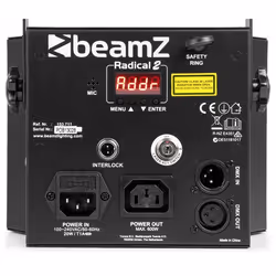 BeamZ Radical II Adapté à une utilisation à l'intérieur Projecteur laser disco et stroboscope Noir