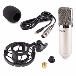 Vonyx CM400 Argent Microphone de studio