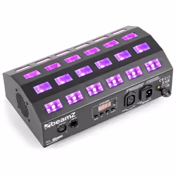 BeamZ BUV463, Stroboscope discothèque, Noir, LED, 24 lampe(s), 3 W, Ultraviolet (UV)