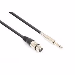 Vonyx CX314-1, XLR (3-pin), Femelle, 6,35 mm, Mâle, 1,5 m, Noir