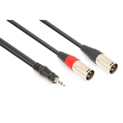 Vonyx CX322-1 câble audio 1,5 m 2 x XLR (3-pin) 3,5mm Noir