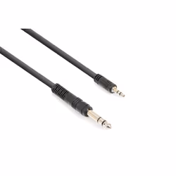 Vonyx CX330-3, 3,5mm, Mâle, 6,35 mm, Mâle, 3 m, Noir