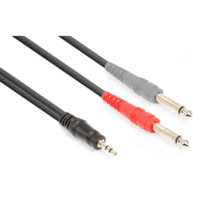 Vonyx CX332-6 câble audio 6 m 3,5mm 6,35 mm Noir