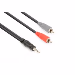 Vonyx CX334-6, 3,5mm, Mâle, 2 x RCA, Mâle, 6 m, Noir