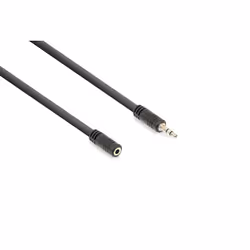 Vonyx CX338-6, 3,5mm, Mâle, 3,5mm, Femelle, 6 m, Noir