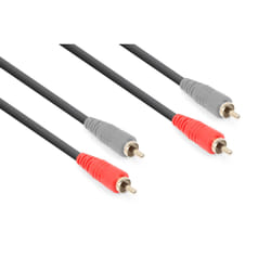Vonyx CX340-1 câble audio 1,5 m 2 x RCA Noir