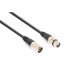 Vonyx CX350-6, XLR (3-pin), Femelle, XLR (3-pin), Mâle, 6 m, Noir