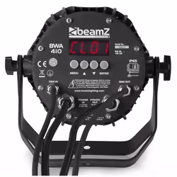 BeamZ BWA410 Adapté à une utilisation à l'intérieur Projecteur Disco Noir